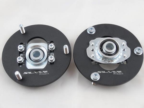 Přední horní uložení tlumičů (Pillowball Top Mounts) Silver Project BMW E36 - verze pro stavitelný podvozek