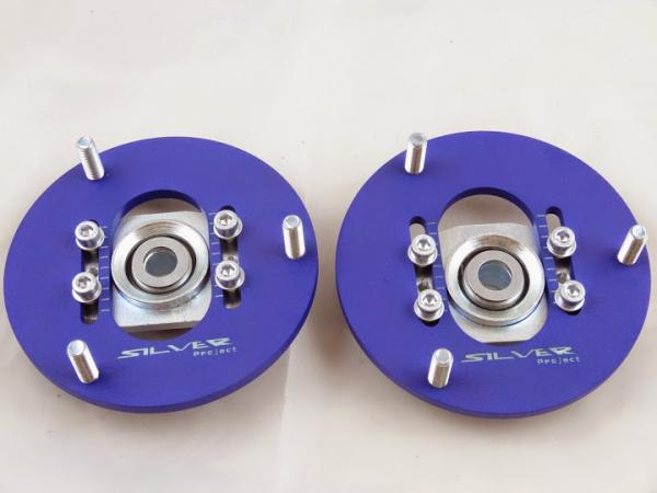 Přední horní uložení tlumičů (Pillowball Top Mounts) Silver Project BMW E36 - verze pro stavitelný podvozek