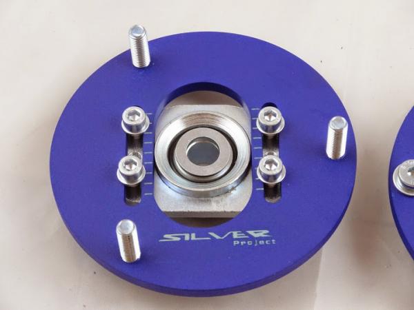 Přední horní uložení tlumičů (Pillowball Top Mounts) Silver Project BMW E36 - verze pro stavitelný podvozek