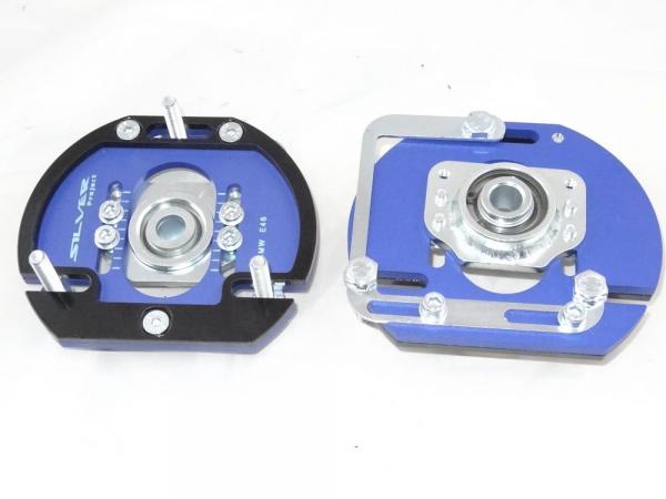 Přední horní uložení tlumičů (Pillowball Top Mounts) Silver Project BMW E39 / E46 / E9X - 3D 2way verze pro stavitelný podvozek