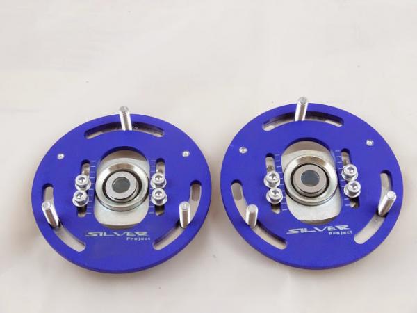 Přední horní uložení tlumičů (Pillowball Top Mounts) Silver Project BMW E39 / E46 / E9X - 3D verze pro stavitelný podvozek