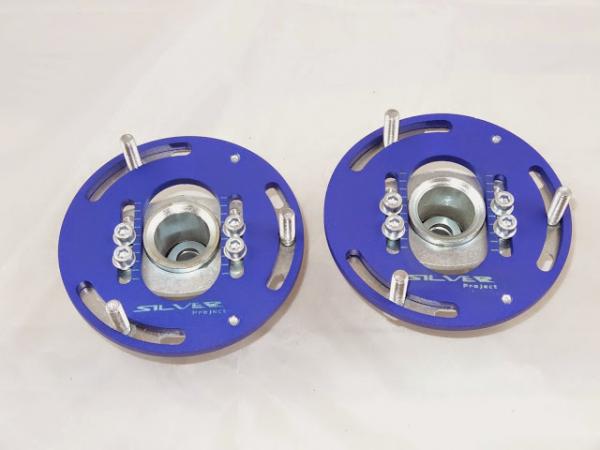Přední horní uložení tlumičů (Pillowball Top Mounts) Silver Project BMW E39 / E46 / E9X - 3D verze pro stavitelný podvozek
