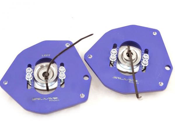 Přední horní uložení tlumičů (Pillowball Top Mounts) Silver Project Renault Megane II - verze pro sériový podvozek