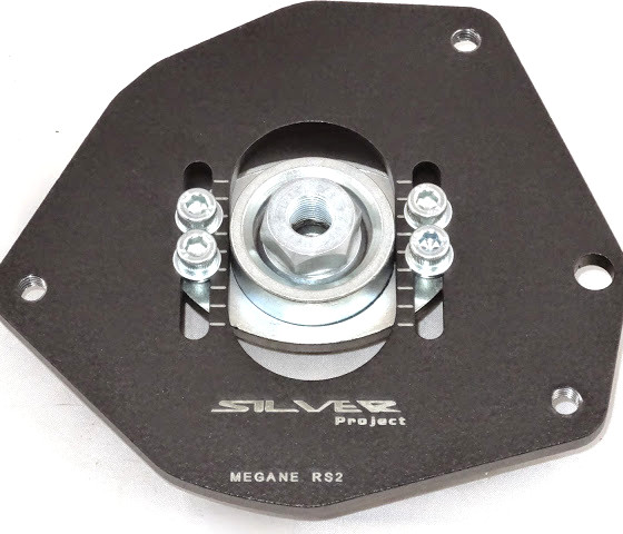 Přední horní uložení tlumičů (Pillowball Top Mounts) Silver Project Renault Megane II - verze pro sériový podvozek