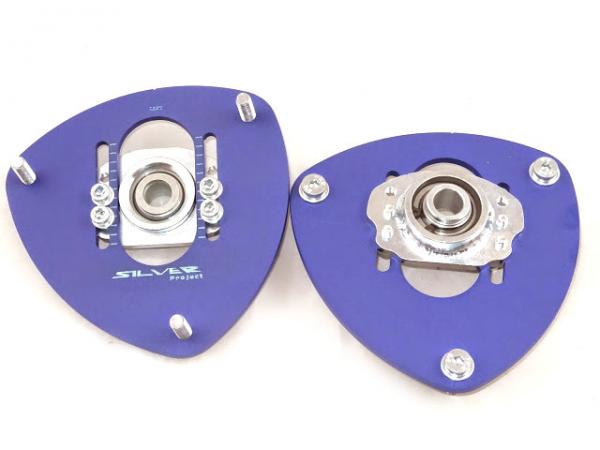 Přední horní uložení tlumičů (Pillowball Top Mounts) Silver Project Subaru Impreza GC8 (92-00)