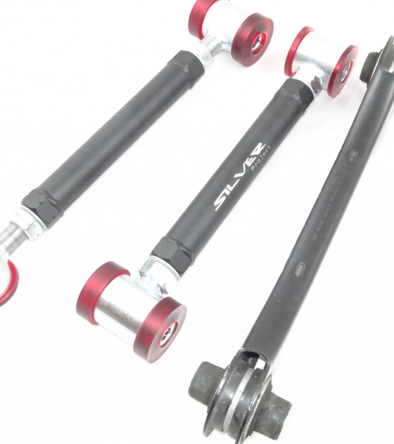 Rear Lower Toe Arms Silver Project VW Golf 5/6 (03-)
