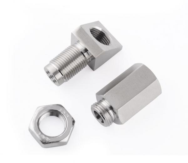 Adaptér pro odstínění lambda sondy Speedwow - úhel 45° - závit M18x1.5 (mini kat)