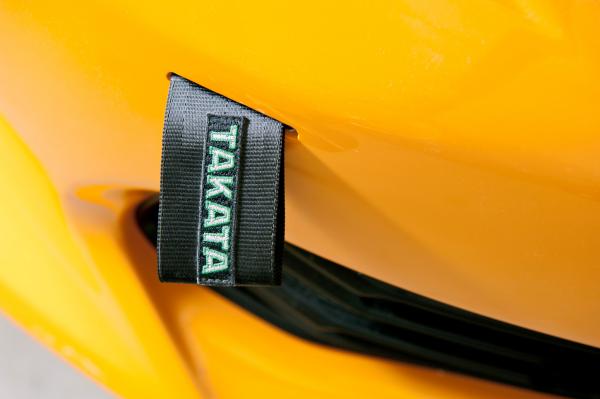 Přední odtahové oko textilní Takata - černé