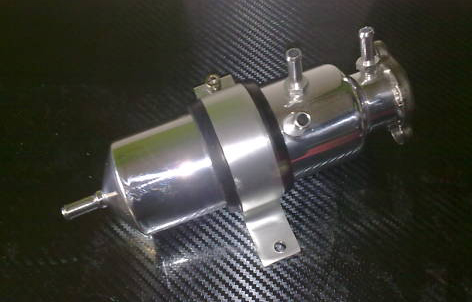 Water radiator coolant header tank - 4x vývod - objem 0,5l