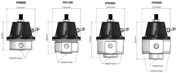 Regulátor tlaku paliva Turbosmart FPR-1200