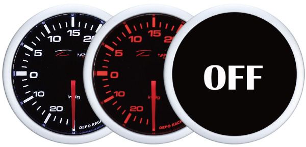 Přídavný budík Depo Racing WA 52mm - tlak paliva