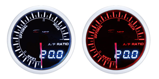 Přídavný budík Depo Racing Dual View - bohatost směsi (A/F ratio)