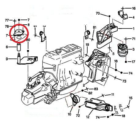Držák motoru levý Vibra-Technics Citroen Saxo - závodní