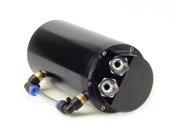 Oil catch tank - 2x vývod černý - objem 0,6l