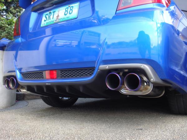Catback výfuk Invidia typ Q300 pro Subaru Impreza GV WRX/STi (11-13) - homologace (titan look koncovky)