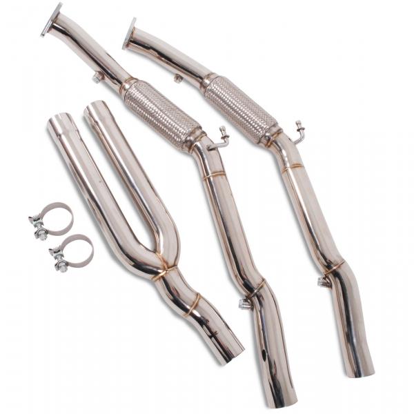 Downpipes s náhradami katalyzátorů Jap Parts VW Golf 5 3.2 R32 (04-09)