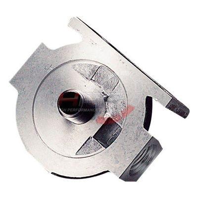 Externí relokační držák olejového filtru Mocal - 1x vývod 1/2"-BSP na každé straně - levý