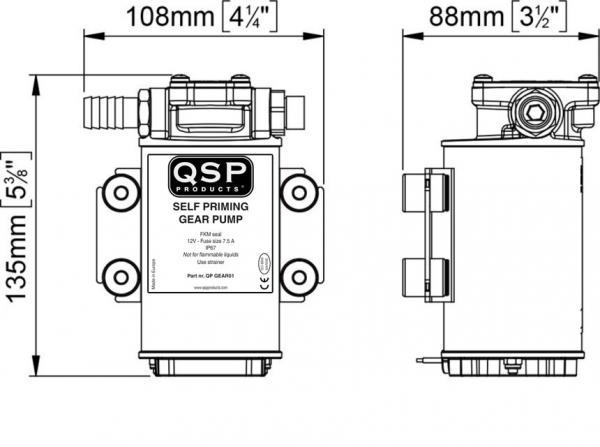 Elektrické externí olejové čerpadlo QSP 12V
