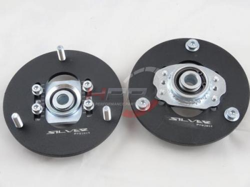 Přední horní uložení tlumičů (Pillowball Top Mounts) Silver Project BMW E39 / E46 / E9X - verze pro stavitelný podvozek