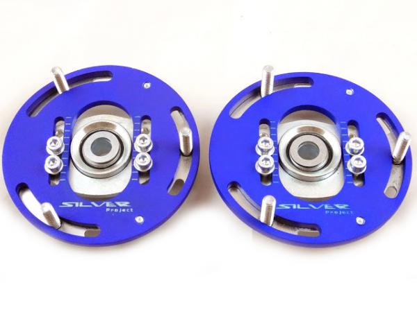 Přední horní uložení tlumičů (Pillowball Top Mounts) Silver Project BMW E81 / E82 / E87 / E88 - 3D verze pro stavitelný podvozek