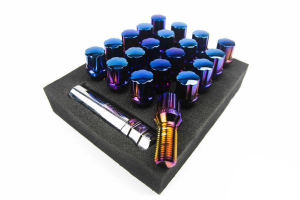 Sada kolových šroubů Japan Racing JB1 závit M14 x 1,25 - 28mm délka závitu - neochrome