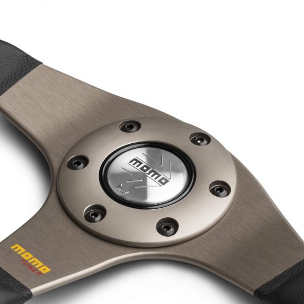 Volant Momo Tuner 320mm - černý/antracit - kůže (homologace)