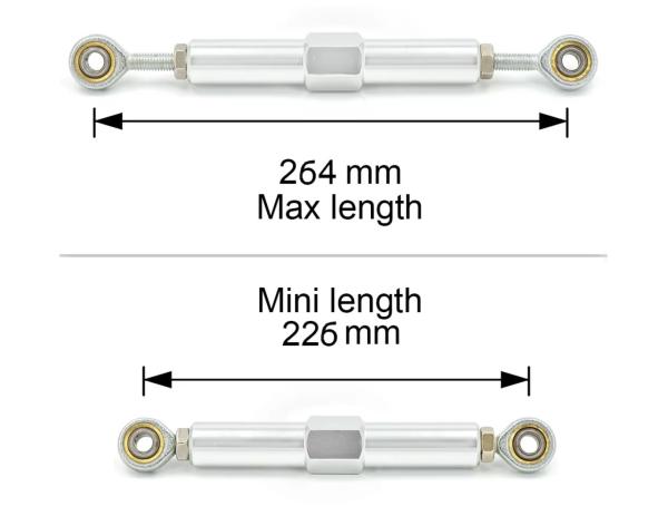 Nastavitelné táhlo s unibalem ProRacing - délka 226mm