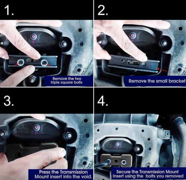 Vložka držáku převodovky ProRacing Audi A4 / A5 / S4 / S5 / RS4 / RS5 / Q5 / SQ5 B8