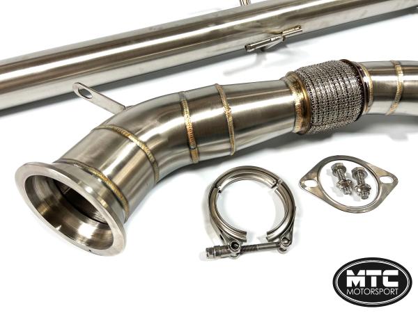 Downpipe s náhradou katalyzátoru a OPF a středový díl MTC Motorsport Toyota Yaris GR 1.6T (20-)