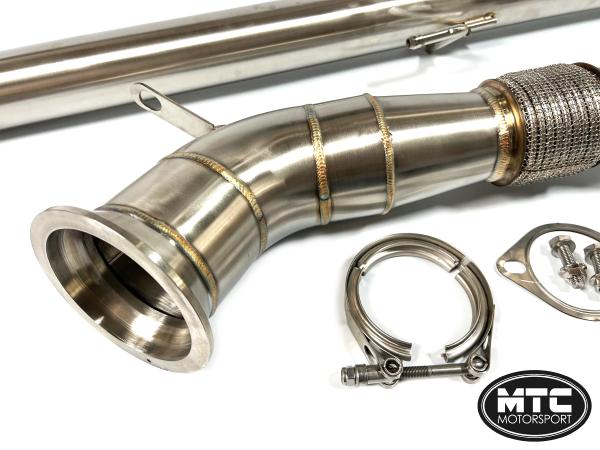 Downpipe s náhradou katalyzátoru a OPF a středový díl MTC Motorsport Toyota Yaris GR 1.6T (20-)