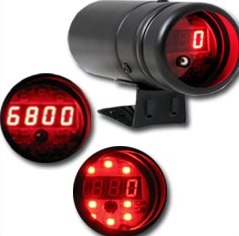 Shift light Depo Racing s digitálním otáčkoměrem - nastavitelný