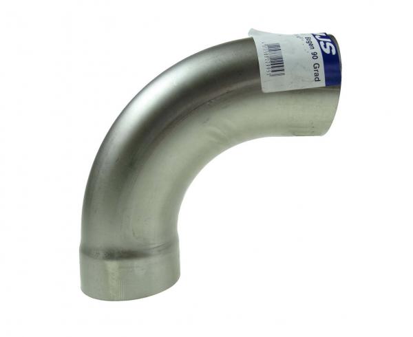 Nerezové výfukové koleno 90° HJS - průměr 48mm
