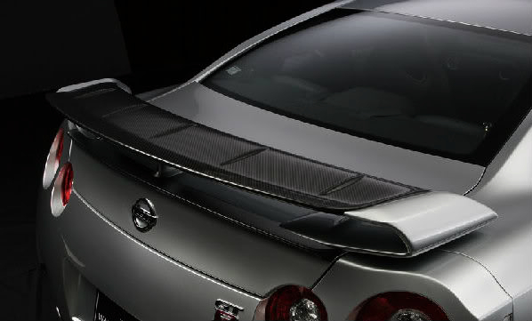 Karbonový nástavec zadního křídla Knight Racer Nissan GT-R R35 (08-)