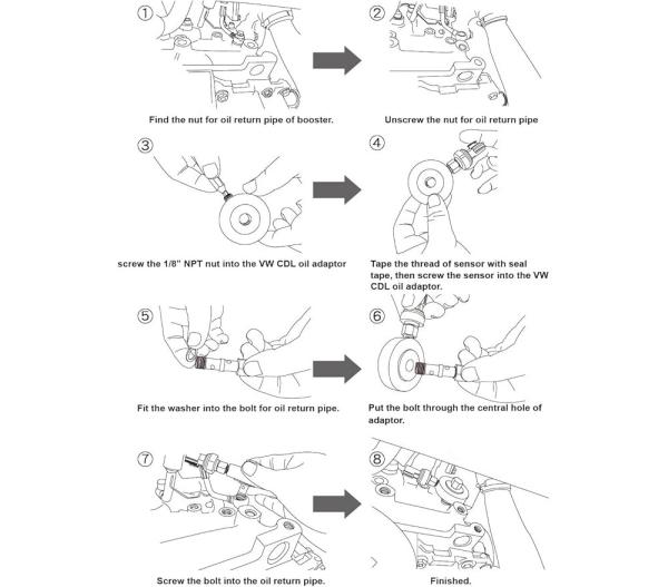 Adaptér na blok motoru Depo Racing - Škoda / VW / Audi / Seat 2.0 TFSI/TSI EA113 / EA888