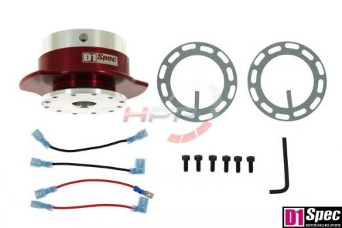 Nába na volant rychloupínací univerzální D1 Spec - červená