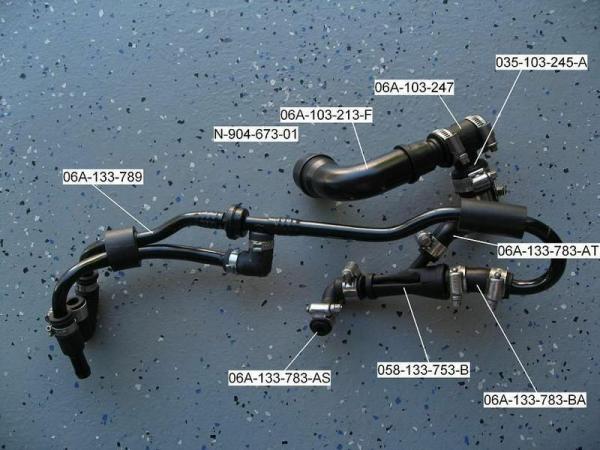 Hadicový kit ProRacing Audi S3 / TT / Seat Leon 1.8T 210/225PS - modrý