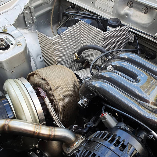 Tepelný štít z hliníku ProRacing - 30 x 50cm