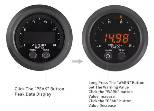 Přídavný budík ProRacing Digital - wideband kit (širokopásmová lambda sonda)