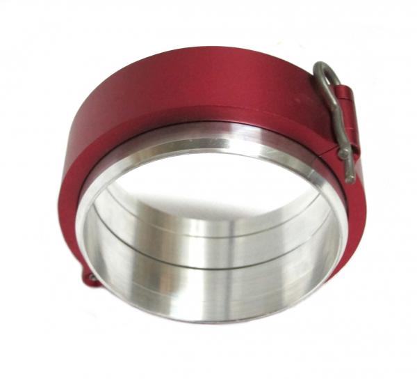 Rychloupínací spona ProRacing s přírubami 76mm (3") - červená - typ 1