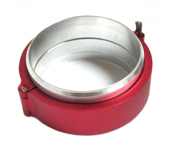 Rychloupínací spona ProRacing s přírubami 76mm (3") - červená - typ 1