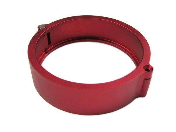 Rychloupínací spona ProRacing s přírubami 76mm (3") - červená - typ 1