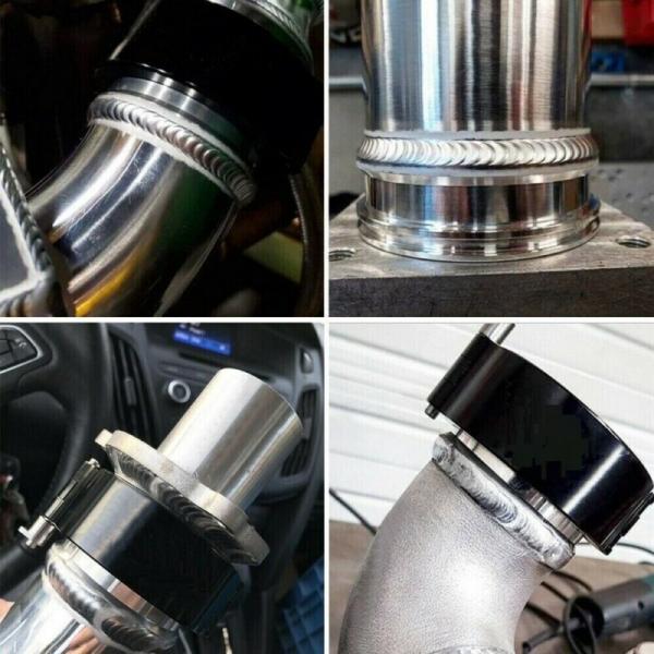 Rychloupínací HD spona ProRacing s přírubami 76mm (3") - černá - typ 1