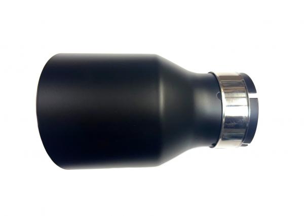 Koncovka výfuku kulatá zkosená - průměr 102mm - černá