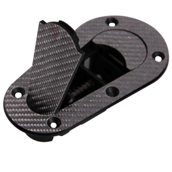 Zámky / držáky kapoty D1 Spec - černý karbon