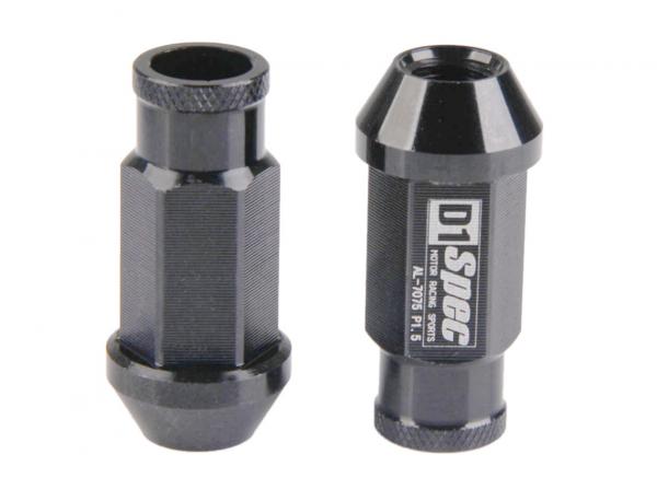 Kolové matice (štefty) D1 Spec závit M12 x 1.25 - šedé