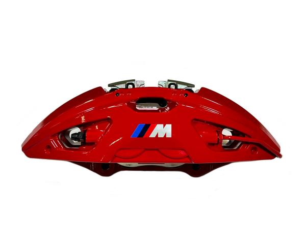 Přední 4-pístové brzdové třmeny Brembo BMW X1 E84 / X3 E83/F23 / X4 F26 / X5 E53 pro kotouče 374x36mm (červené 34106891343 / 34106891344)