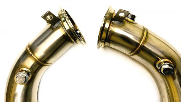 Downpipes s náhradami katalyzátorů BR Motorsport BMW X6M F86 4.4 V8 S63R 575PS xdrive (15-18)