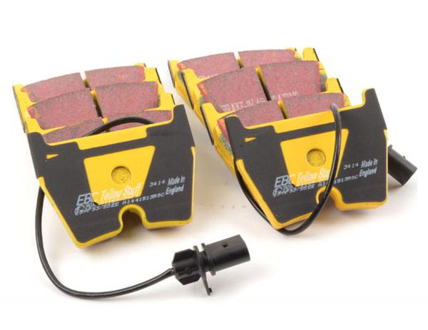 Zadní brzdové destičky EBC Yellowstuff do D2 Racing BBK 400/421mm - road/rally/race