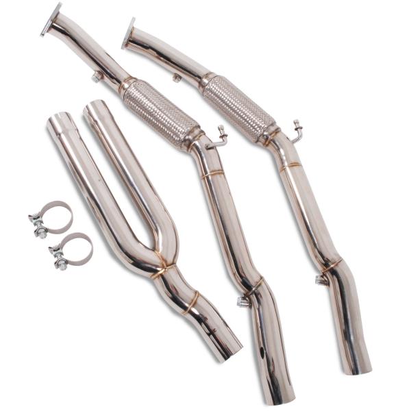 Downpipes s náhradami katalyzátorů Jap Parts VW Passat B6/B7 R36 (07-15)