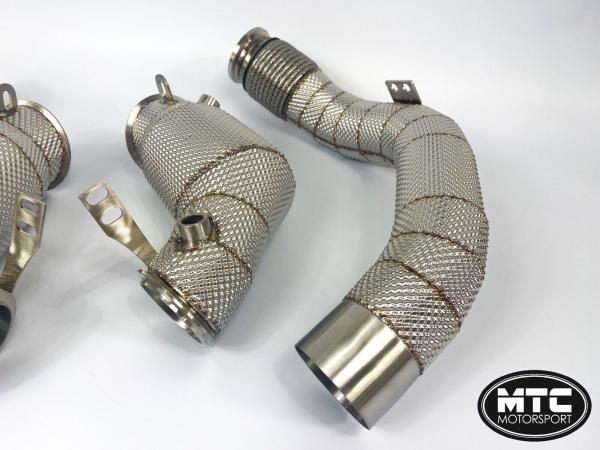 Downpipes se sportovními katalyzátory MTC Motorsport BMW 5-Series F90 M5 S63M (17-20)